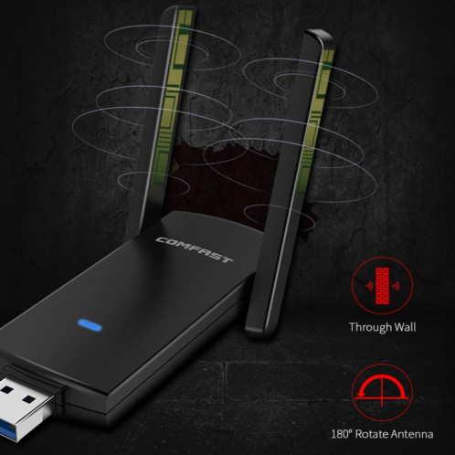 COMFAST CF-924AC V2 1200Mbps double fréquence Gigabit USB ordinateur récepteur WIFI carte réseau sans fil haute puissance SC5302966-011