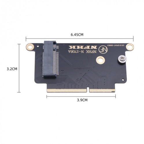 Carte adaptateur SSD NVMe M.2 NGFF pour MacBook Pro 13,3 pouces A1708 (2016-2017) SH39471925-05