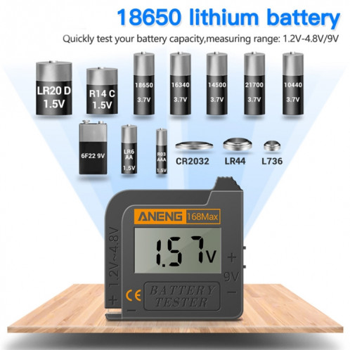 2 pièces ANENG 168MAX testeur de batterie portable testeur de puissance de batterie de haute précision testeur de capacité de batterie SA3972567-010
