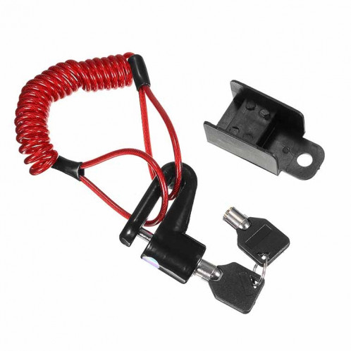 2 en 1 Accessoire de verrouillage anti-vol renforcé multifonction pour Xiaomi Mijia M365, Spécifications d'emballage: corde de fil (rouge) SH3803321-06