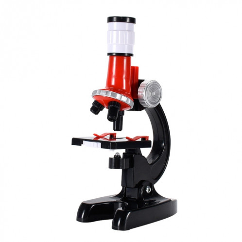 HD 1200 fois microscope jouets école primaire matériel d'expérimentation scientifique biologique enfants jouets éducatifs (rouge) SH101A342-010