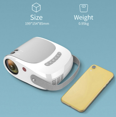 Projecteur H5 180 ANSI 1280x800 HD avec télécommande, Android 8.0, prise en charge de la carte HDMI / USB / TF / AV, Version: Version intelligente SH55031688-010