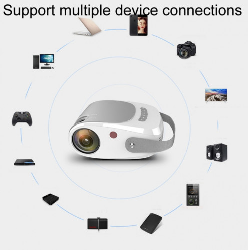 Projecteur H5 180 ANSI 1280x800 HD avec télécommande, Android 8.0, prise en charge de la carte HDMI / USB / TF / AV, Version: Version intelligente SH55031688-010
