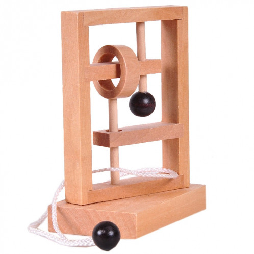 2 pièces en bois 3D jouets éducatifs espace pensée délier jeu de corde SH46851061-04