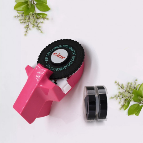 CIDY C101 Mini Machine manuelle à étiquettes Machine à gaufrer Machine à écrire compte à la main Papier ruban décoratif, livraison de couleur aléatoire SH7085779-06