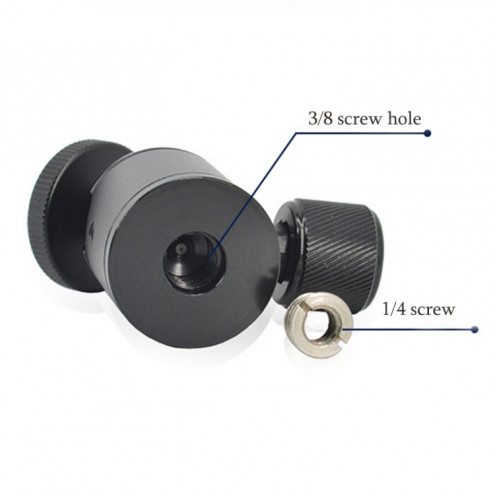 BH-904 Mini trépied en alliage d'aluminium de bureau Mini rotule 360 ​​degrés Pan 90 degrés Tilt trépied SH0005394-08
