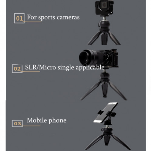 Support de trépied de bureau YJ-003 ajustant le support Live Selfie SH71211396-08
