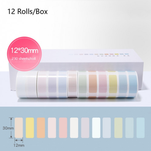 NIIMBOT main compte autocollant frais Morandi couleur étiquette papier boîte-cadeau pour NIIMBOT D11 (printemps) SN101A11-05