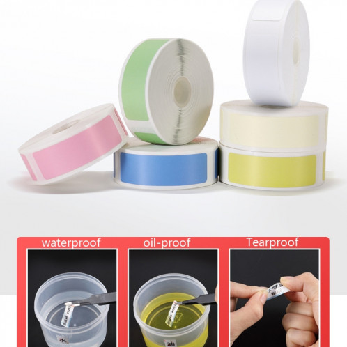 2 PCS Supermarché Marchandises Autocollant Prix Étiquette Papier Papier Étiquette Thermique Auto-Adhésif pour NIIMBOT D11, Taille: Blanc 12x40mm 160 Feuilles SH0703883-09