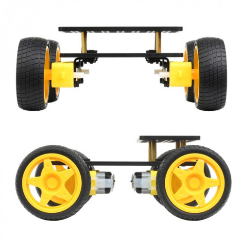 Kit de châssis de robot mobile intelligent Waveshare, châssis : normal (roues normales) SW001A1609-014