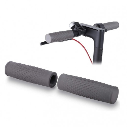 2 paires d'accessoires de Scooter couverture de poignée en caoutchouc de guidon pour Xiaomi Mijia M365 / M365 Pro (noir) SH601A668-06