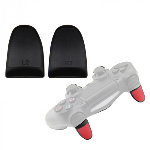 2 paires de boutons étendus de manette de jeu Boutons L2R2 adaptés à PS4 (noir) SH401C1625-04