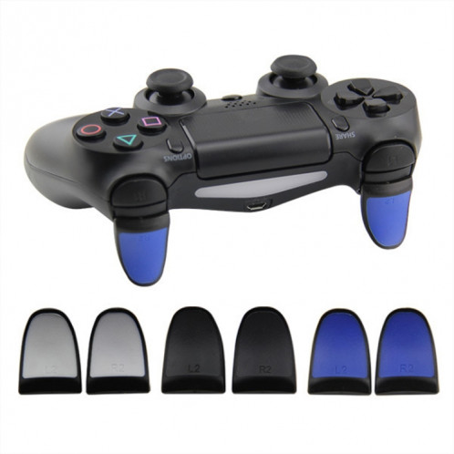 2 paires de boutons étendus de manette de jeu Boutons L2R2 adaptés à PS4 (bleu) SH401B1194-04