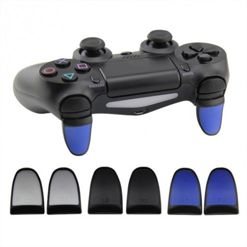 2 paires de boutons étendus de manette de jeu Boutons L2R2 adaptés à PS4 (noir) SH401C1625-04