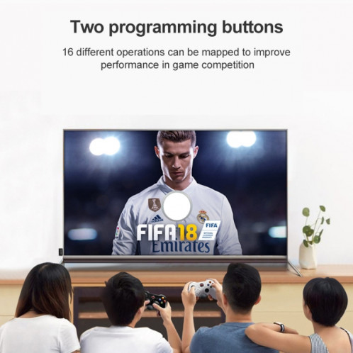 Coeur pour contrôleur de jeu plaque de connexion de clé latérale arrière boutons supplémentaires à l'arrière connectez l'unité d'extension arrière pour PS4 SH3725781-08