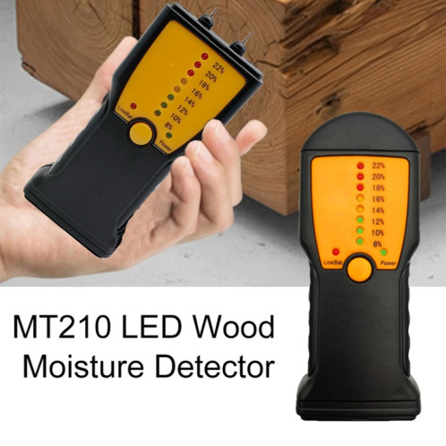 MT210 humidimètre bois matériau bois détecteur de fuite d'eau testeur d'humidité testeur de bois SH7558104-07
