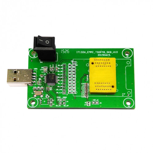 EMMC169 Flip Shrapnel à USB Test Seat EMMCIC Reader Font Library Programmer SH7574177-04