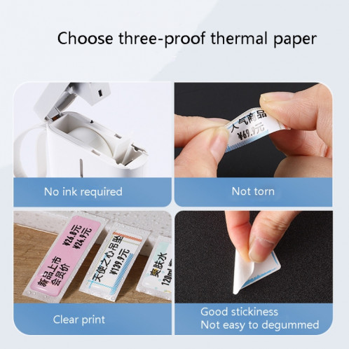 Autocollant d'étiquette de ménage d'étiquette de prix de produit de papier d'étiquette thermique pour NIIMBOT D11 (bébé ours) SH601H592-08
