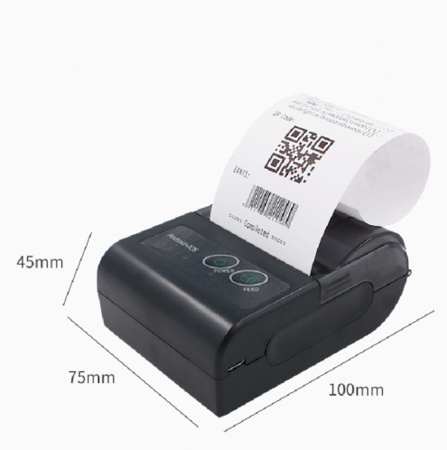 58HB6 Machine portative de réception d'étiquettes d'imprimante thermique Bluetooth, prend en charge l'impression multilingue et de symboles / d'images, modèle: (espagnol) SH88061613-012