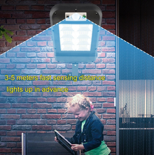 Applique murale solaire extérieure imperméable à l'eau de jardin d'induction de corps humain éclairage de réverbère domestique 8 x 16LED SH700395-09