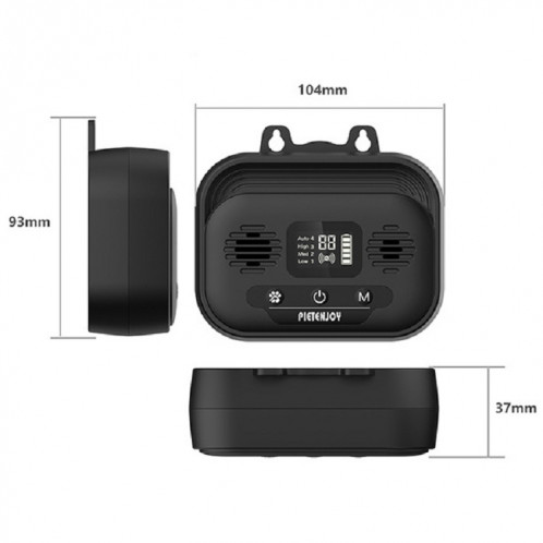 Répulsif ultrasonique pour chien d'intérieur et d'extérieur pour chien de dresseur d'écorce de Pet Products, spécification: Black Smart Edition SH80021188-08