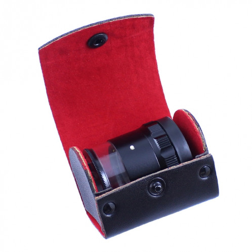 8 LED allume 3 groupes de verre optique HD avec échelle 10 fois loupe, spécification: tableau d'échelle croisée SH9402130-014