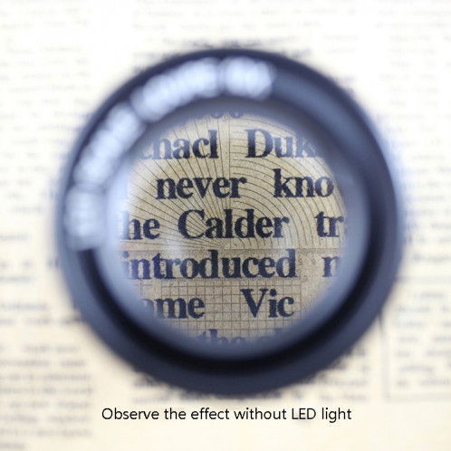 8 LED allume 3 groupes de verre optique HD avec échelle 10 fois loupe, spécification: tableau d'échelle croisée SH9402130-014