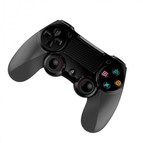 Écran tactile de manette de jeu sans fil Bluetooth 2 PCS avec contrôleur de double vibration audio léger pour PS4 (noir) SH401C1100-09