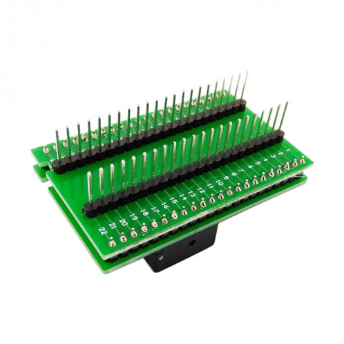 QFN44-0.5 Programmeur de prise de test de prise de test de gravure Shrapnel Flip SH6852436-05