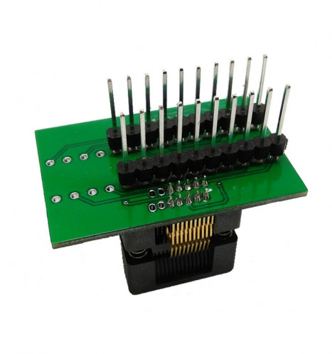 SSOP20 TSSOP20 OTS-28-0.65-01 Prise d'adaptateur à double contact plaqué or à puce SH6855348-04
