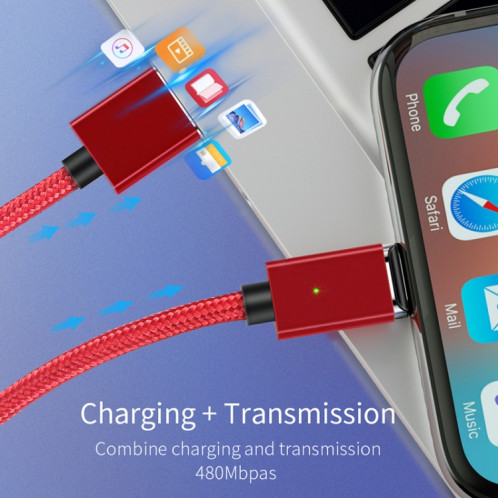 2 PCS Essope Smartphone Smartphone Fast Chargement et Transmission de données Câble magnétique avec tête magnétique micro USB, longueur du câble: 1m (noir) SH404A27-07