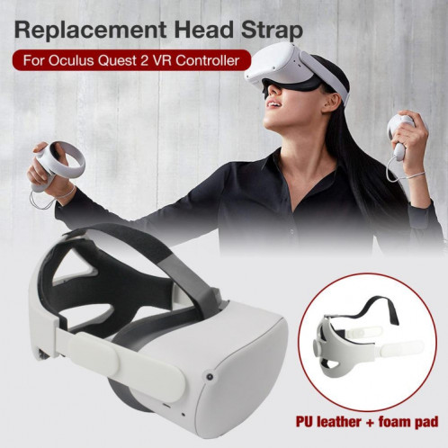 Casque de remplacement confortable VR accessoires VR bandeau de perte de poids, pour Oculus Quest 2 SH98591418-06