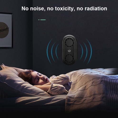 BG307 Répulsif anti-taupe à ultrasons Répulsif anti-moustique domestique Intérieur Double corne Répulsif électronique, Type de prise: 220V (Noir) SH502B1437-07