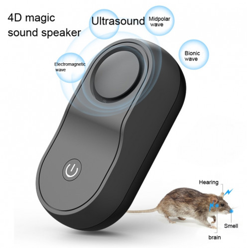 Répulsif à ultrasons pour rongeurs BG301 Répulsif anti-insectes électronique polyvalent, type de prise: 220V (noir) SH302B1083-07