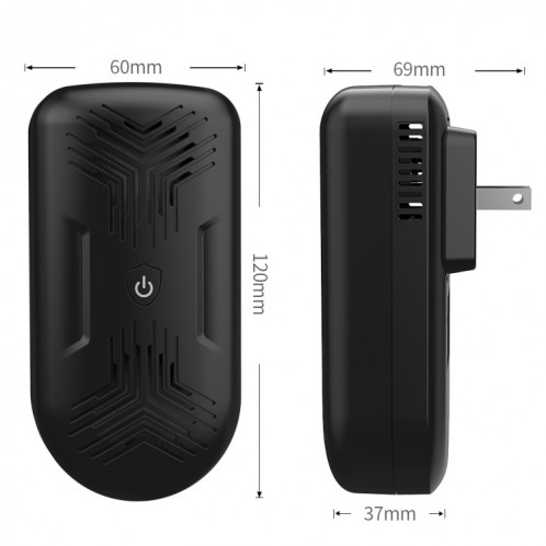 Répulsif à ultrasons pour souris BG309 Répulsif anti-moustique électronique, Spécifications du produit: 220V (Blanc) SH802B711-09
