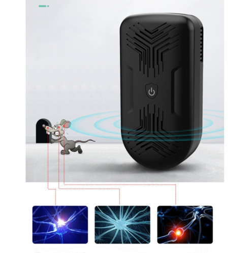 Répulsif à ultrasons pour souris BG309 Répulsif anti-moustique électronique, Spécifications du produit: 220V (Noir) SH802A1473-09