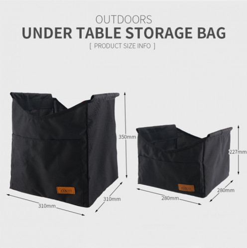 CLS Outdoor Pliant Table De Pique-Nique Rangement Sac Suspendu Portable Invisible Pocket Storage Poche Suspendue, Style: Petite Poche SH0501337-010