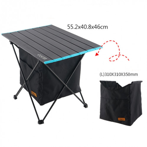 CLS Outdoor Pliant Table De Pique-Nique Rangement Sac Suspendu Portable Poche De Rangement Invisible Poche Suspendue, Style: Table Moyenne + Grande Poche SH050592-010