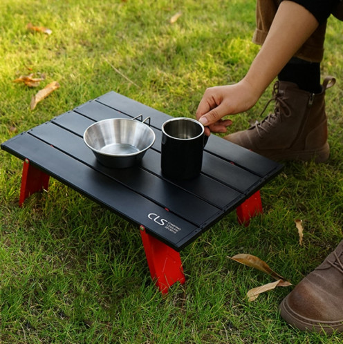 CLS Outdoor Mini Table pliante Table de tente de camping Table basse portable de camping (rouge) SH601A745-011