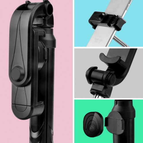Support de téléphone portable en direct pour trépied Bluetooth XT10 Selfie Stick (noir) SH801A722-011