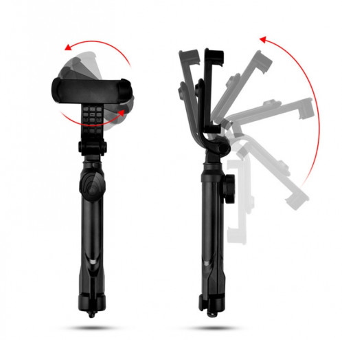 Support de téléphone portable en direct pour trépied Bluetooth XT10 Selfie Stick (noir) SH801A722-011