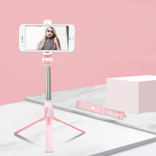 Support de téléphone portable en direct pour trépied Bluetooth XT10 Selfie Stick (rose) SH801C261-011