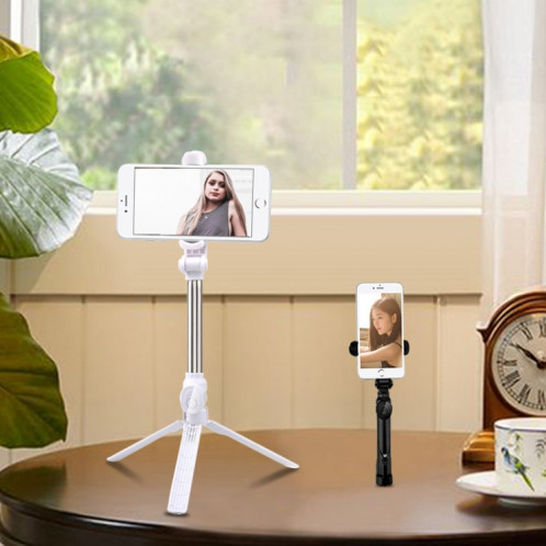 Support de téléphone portable en direct pour trépied Bluetooth XT10 Selfie Stick (blanc) SH801B397-011