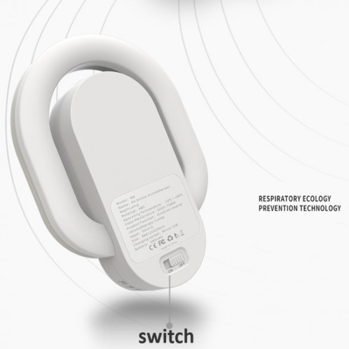 M8 PIR & Light Smart double Induction veilleuse Ion négatif Purification de l'air aromathérapie veilleuse couloir lumière liseuse SH579586-010