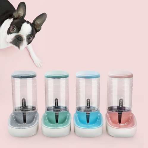 Bol d'alimentation pour abreuvoir pour chat et chien Hipidog Pet Seau de stockage de céréales combiné (fontaine à boire (rose)) SH701C298-08