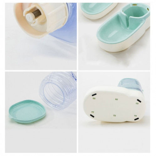 Abreuvoir pour chat et chien Hipidog Pet Automatic Feeder Bol d'alimentation Seau de stockage de céréales combiné (Fontaine à boire (Bleu)) SH701A700-08