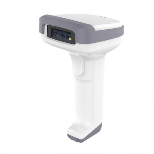 Deli 14952 Pistolet à balayage unidimensionnel de code QR pour caissier de supermarché, modèle: blanc sans fil SD0204884-08