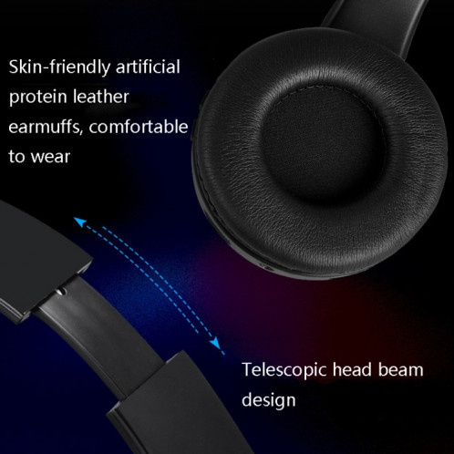 Casque sans fil Bluetooth FG-69 Caisson de basses pour ordinateur portable (noir) SH601A1866-010