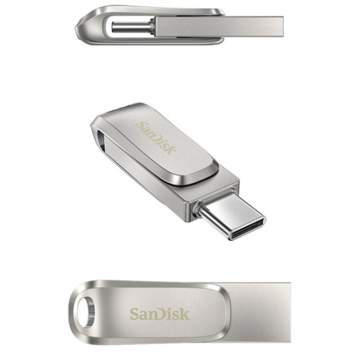 SanDisk Type-C + USB 3.1 Interface OTG High Speed ​​Computer Phone U Disk, Couleur: SDDDC4 Silver Metal Shell, Capacité: 32 Go SS21051820-012