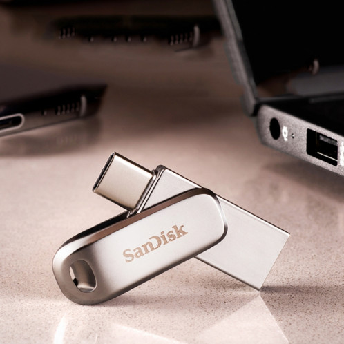 SanDisk Type-C + USB 3.1 Interface OTG High Speed ​​Computer Phone U Disk, Couleur: SDDDC4 Silver Metal Shell, Capacité: 128 Go SS2107963-012